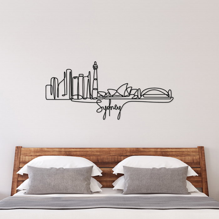 Wallity Sydney Escultura de Pared de Metal Negra Wallity Sydney Escultura de Pared de Metal Negra